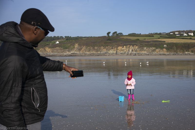 Telgruc-sur-Mer, plage de Trez Bellec, nous sommes pour quelques jours à Auray. Malgré le virus nous ne résistons pas au plaisir (avec précaution) de retrouver Kayla, Laure et Yaya, 17 10 2020